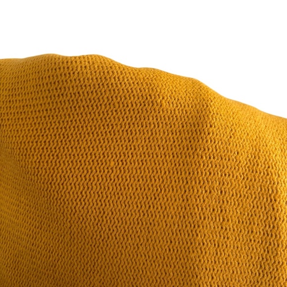 Laurel Grey Mustard Yellow Knit Cowl Neck Poncho Sweater Cozy Fall Layering OS - Picture 15 of 16
